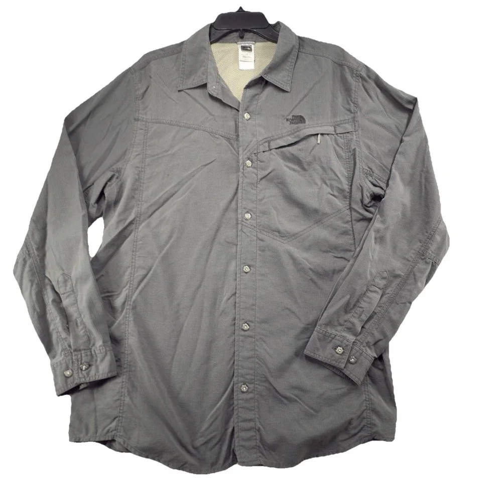 Lot Of 3 Mens The North Face Long Sleeve Shirts Button Down Casual Hiking‎
